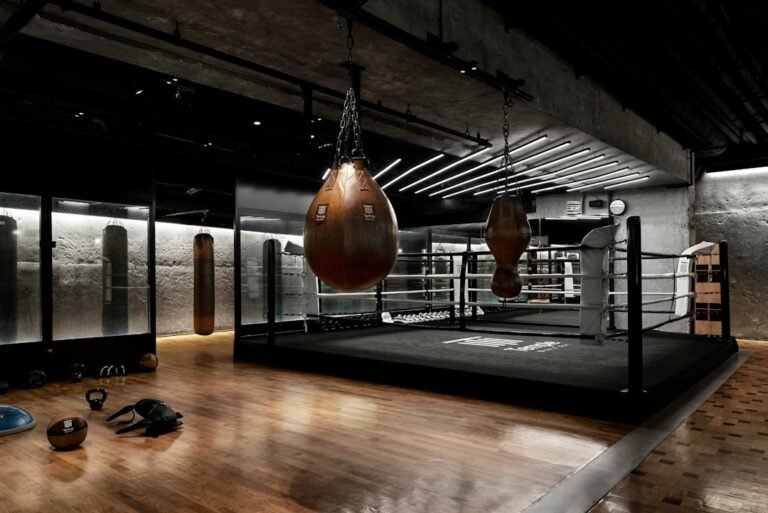 Premium boxing gym interior for Nordic Fight Club demo